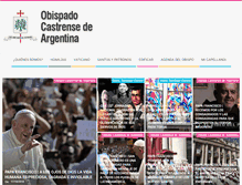 Tablet Screenshot of obispadocastrenseargentina.org